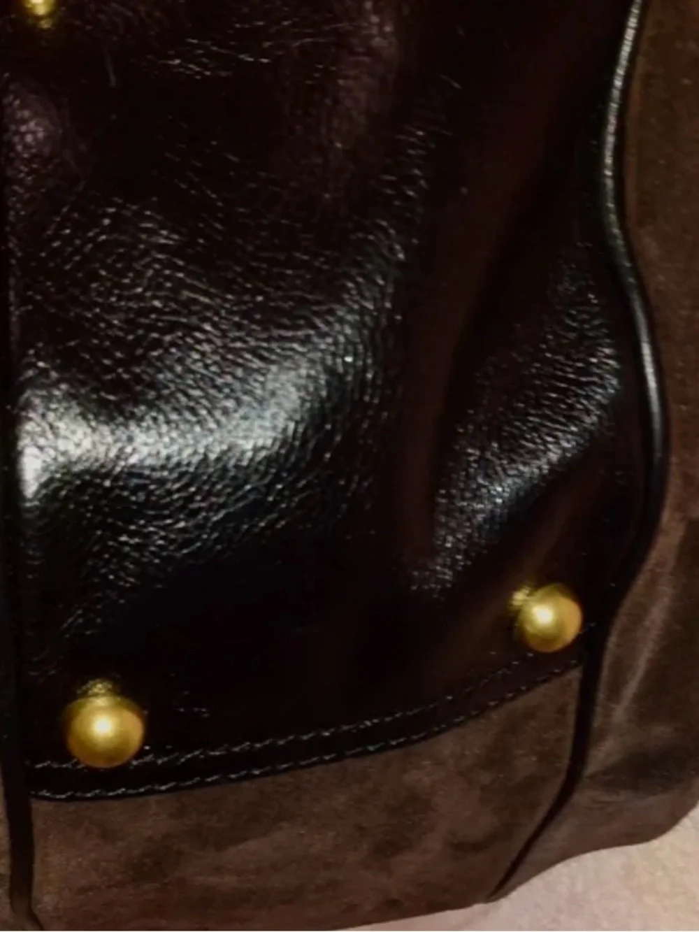 Banana Republic Women’s Dark Brown Suede Hobo Shoulder Bag